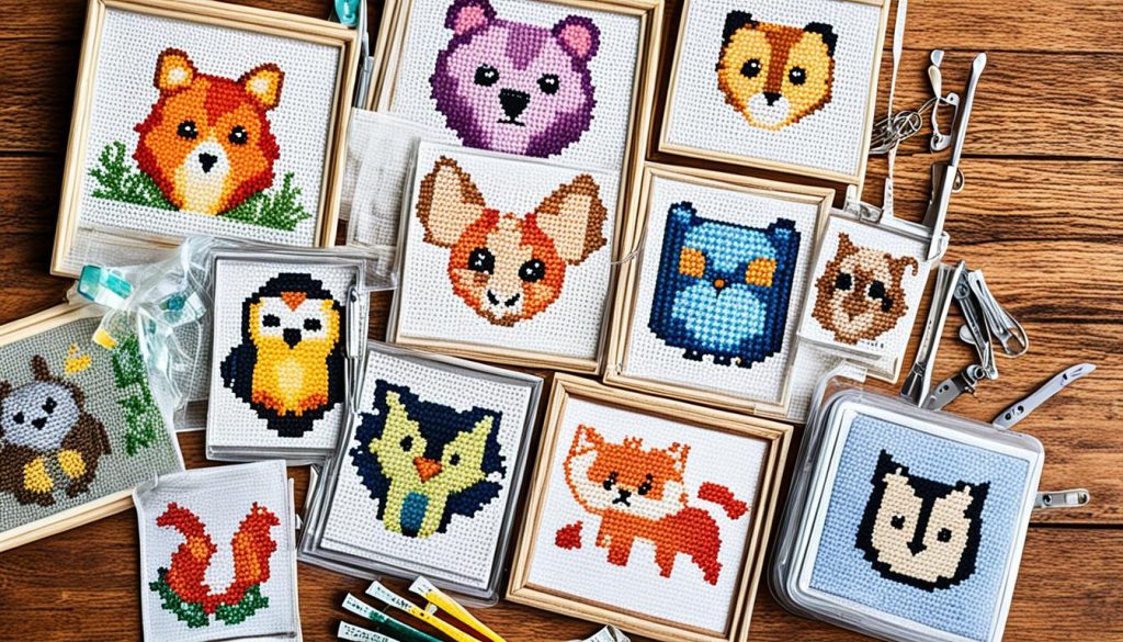 Beginner cross stitch kits