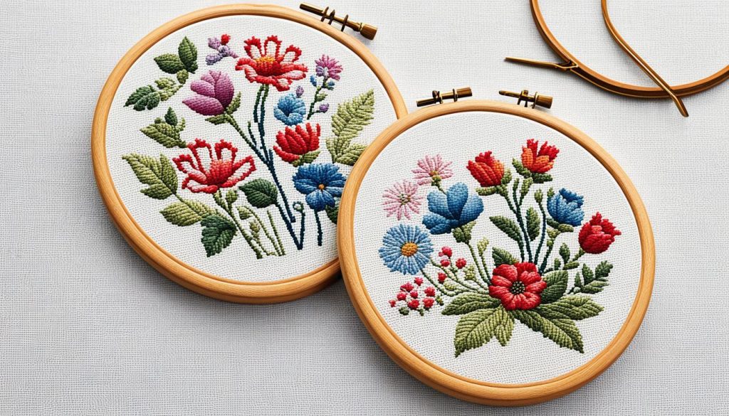 Needlework finish techniques