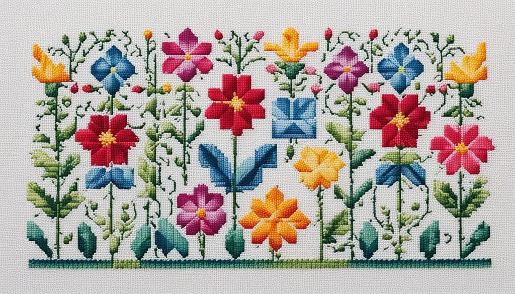 Stamped cross stitch patterns