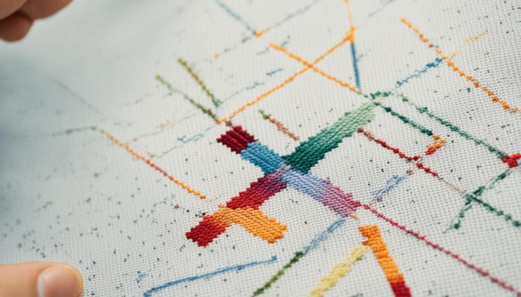 cross stitch chart reading