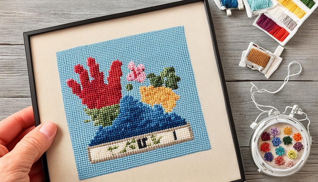 cross stitch finishing techniques