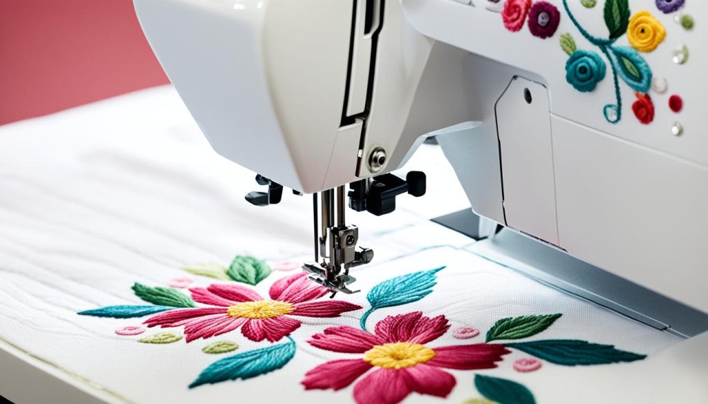 Brother SE2000 embroidering pattern