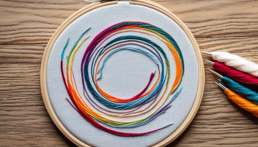 Embroidery hoop art