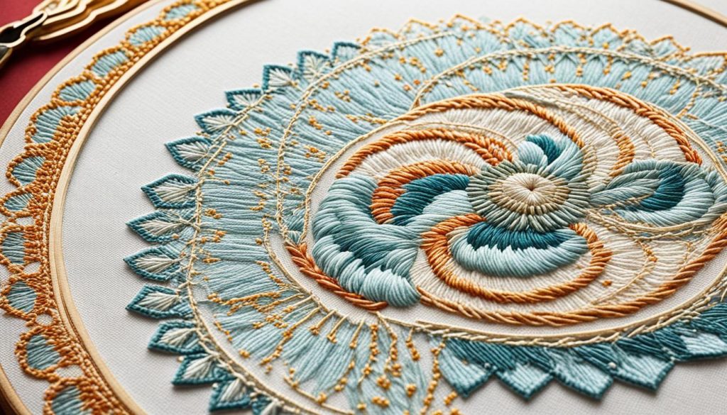 Embroidery stitches