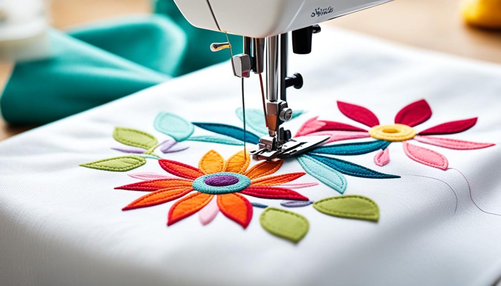 Machine embroidery