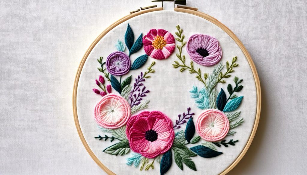 Embroidery hoop art