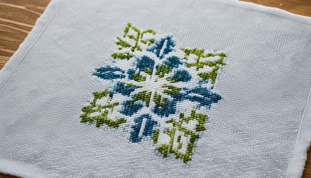 cross stitch finishing techniques