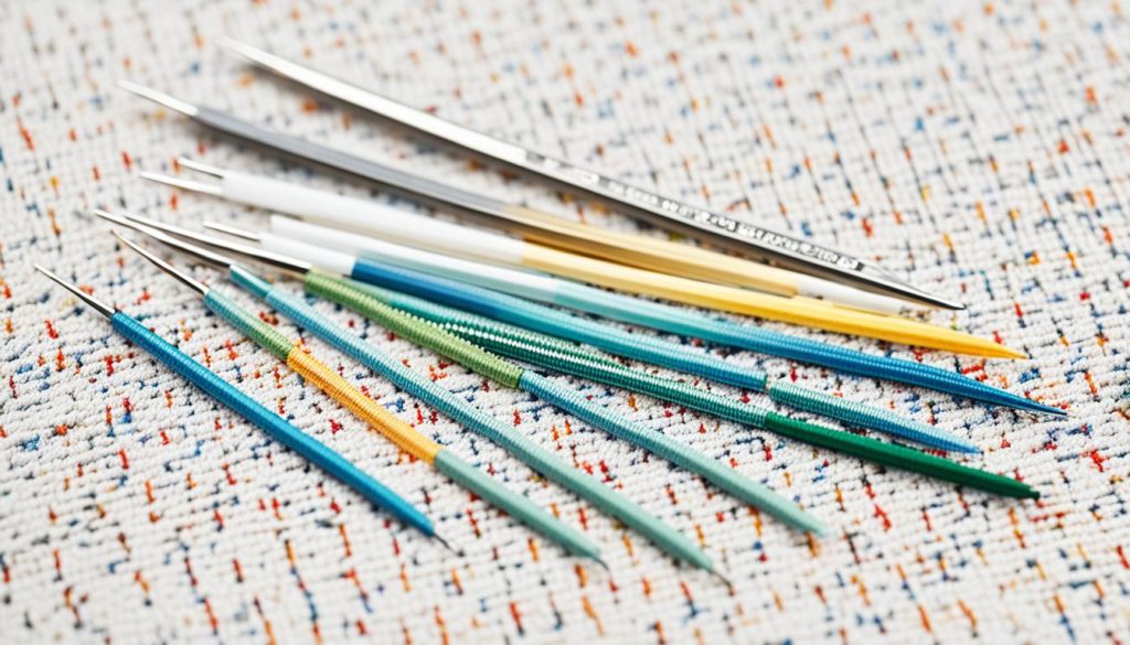 cross stitch needle sizes