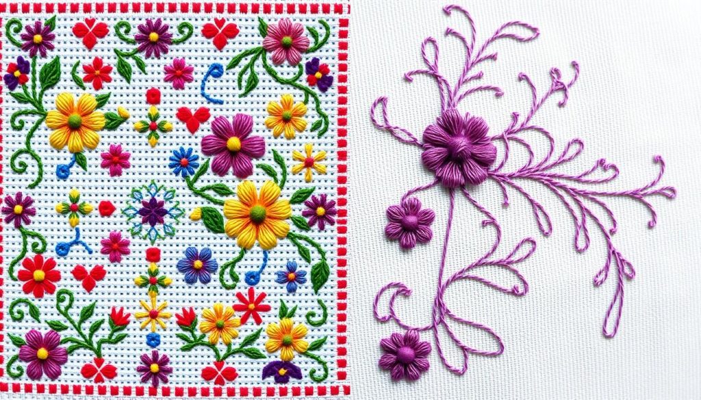 cross stitch vs embroidery