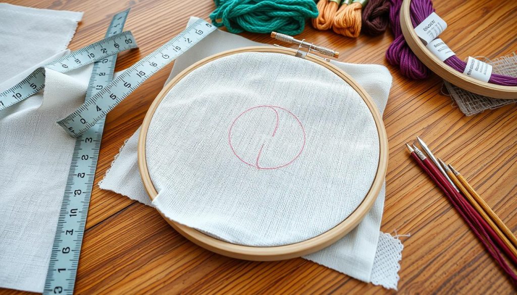 measuring for cross stitch