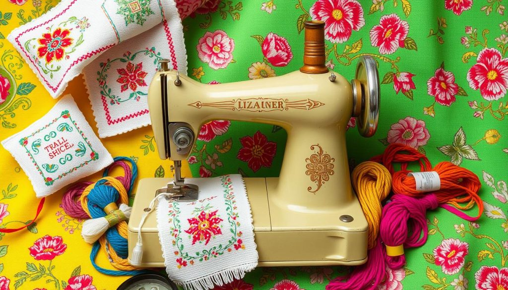 sewing machine cross stitch