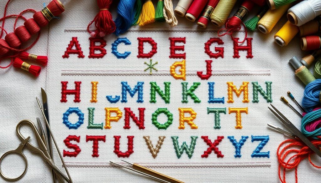 Cross stitch alphabets