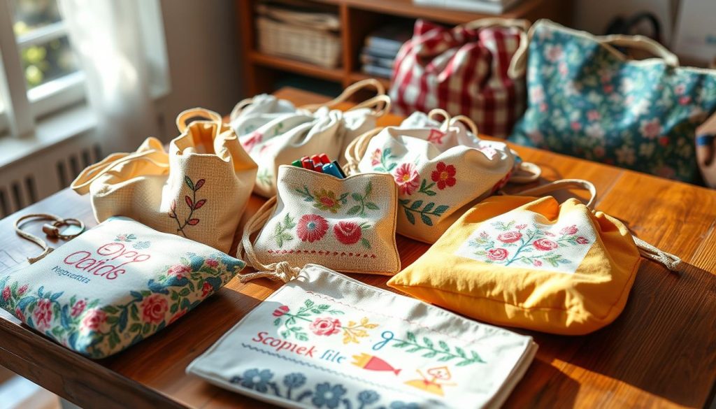 cross stitch project bags