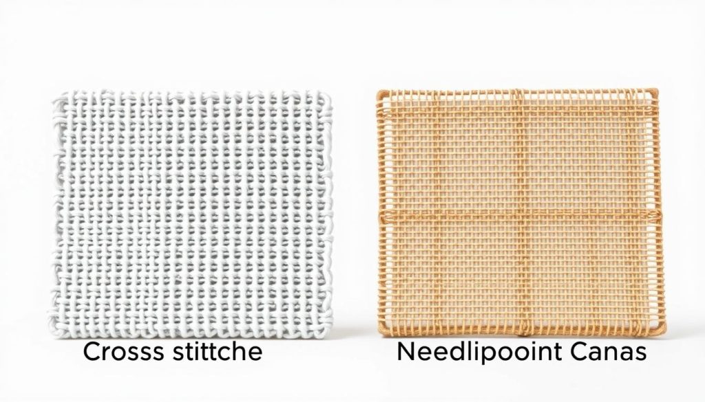 cross stitch fabric vs needlepoint canvas