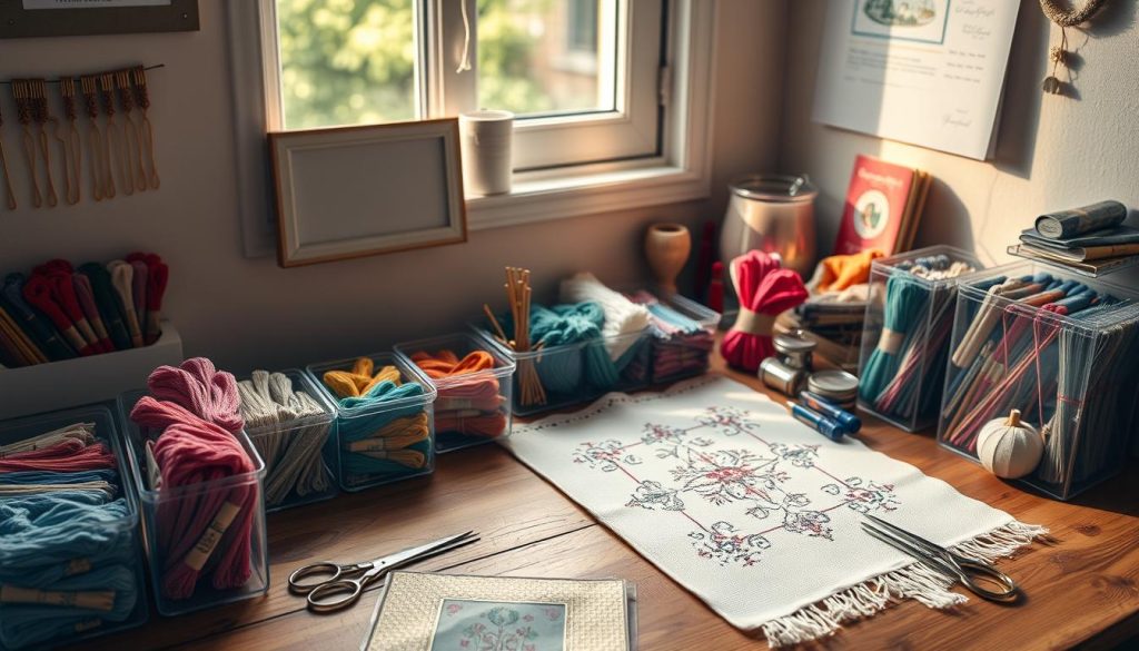 cross stitch organization