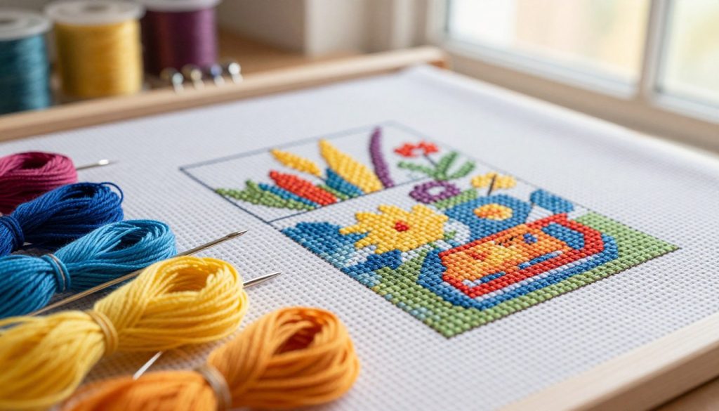 cross stitch gridding